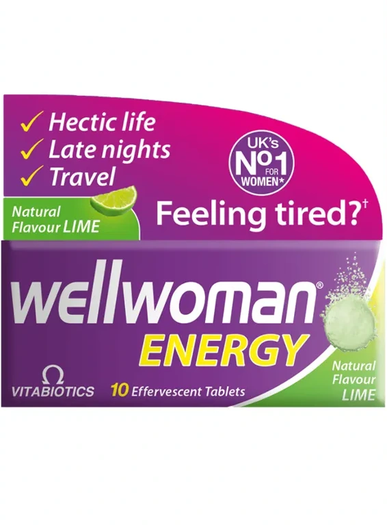 Wellwoman Energy Lime Flavour - 10 Effervescent Tablets
